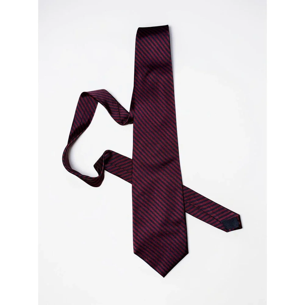 Brooks Brothers 185th Anniversary Silk Tie Burgundy Navy Repp Stripe Limited